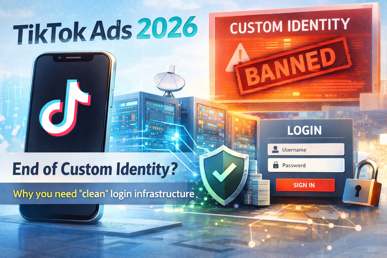 TikTok Ads у 2026: кінець Custom Identity і навіщо потрібна «чиста» інфраструктура входів